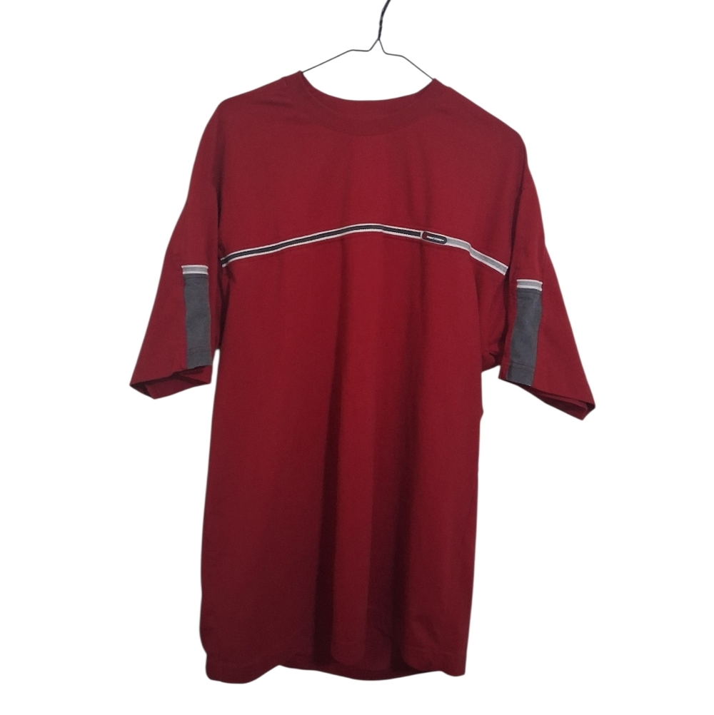 Y2k POINTZERO Red Shirt Skater XL